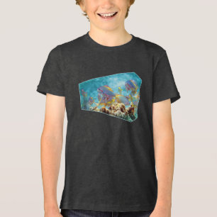 Anthias fish at coral reef - Photographic design Tri-Blend Shirt