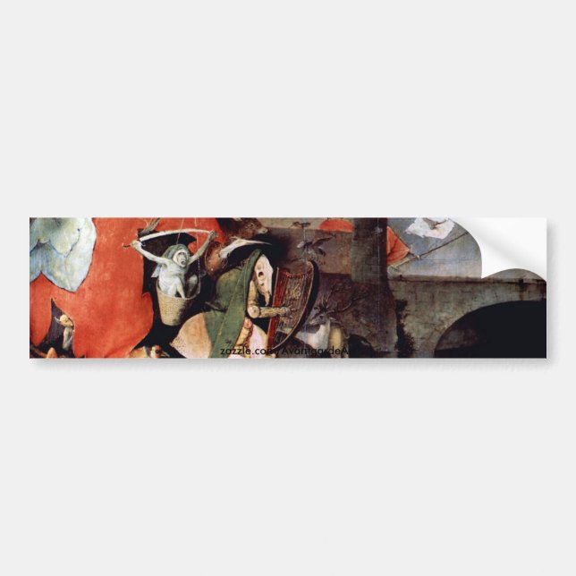 Anthony Altar -Temptation of St. Anthony, detail 7 Bumper Sticker (Front)