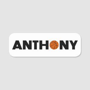 Anthony Basketball Name Tag