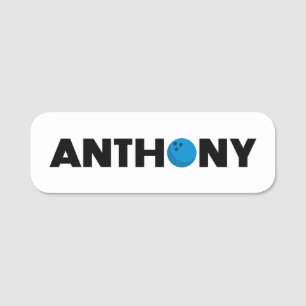 Anthony bowling name tag