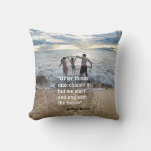 Anthony Brandt familly quote beach background Case Cushion