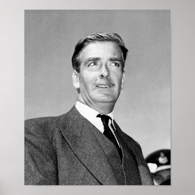 Anthony Eden Portrait - Potsdam Conference 1945 Poster (Front)