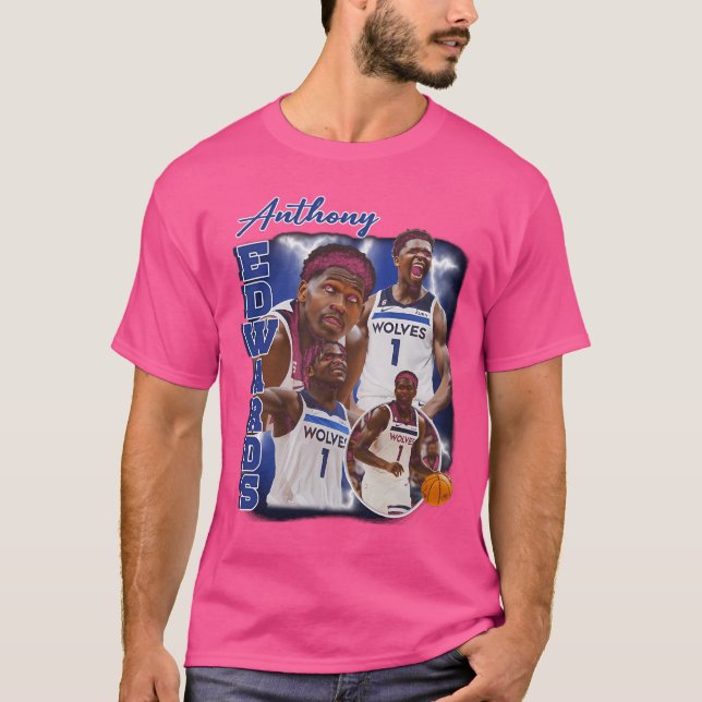 Anthony Edwards Vertical Collage T-Shirt (Front)