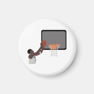  Anthony edwars puts the ball in the basket Magnet