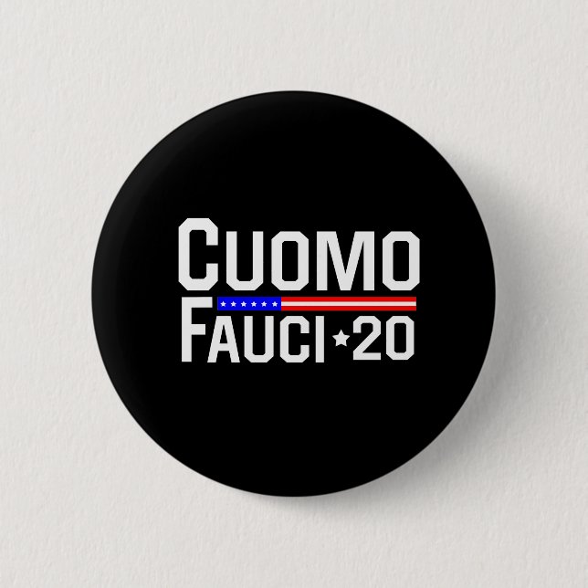 anthony fauci 6 cm round badge (Front)
