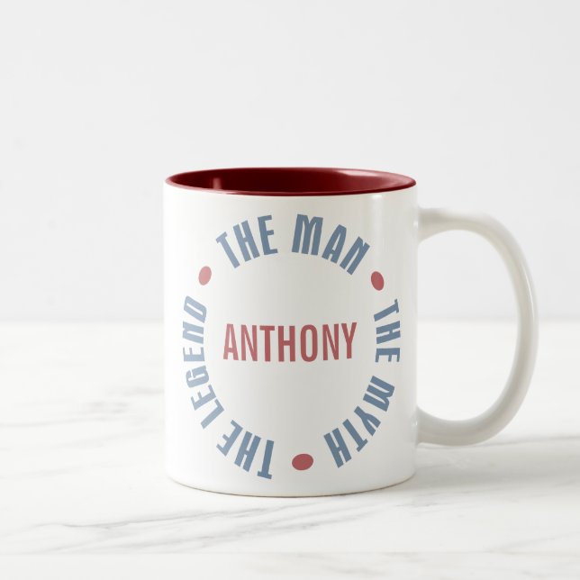 Anthony Man Myth Legend Customisable Two-Tone Coffee Mug (Right)