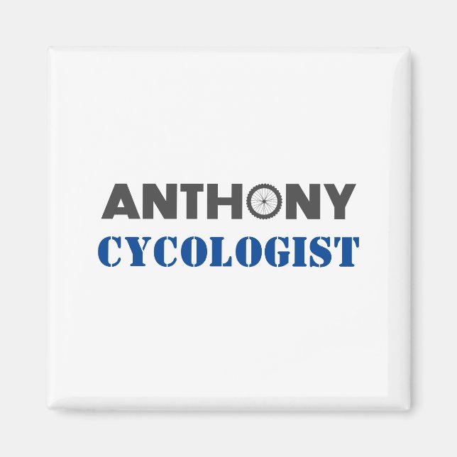 Anthony Mountain Biker Magnet (Front)