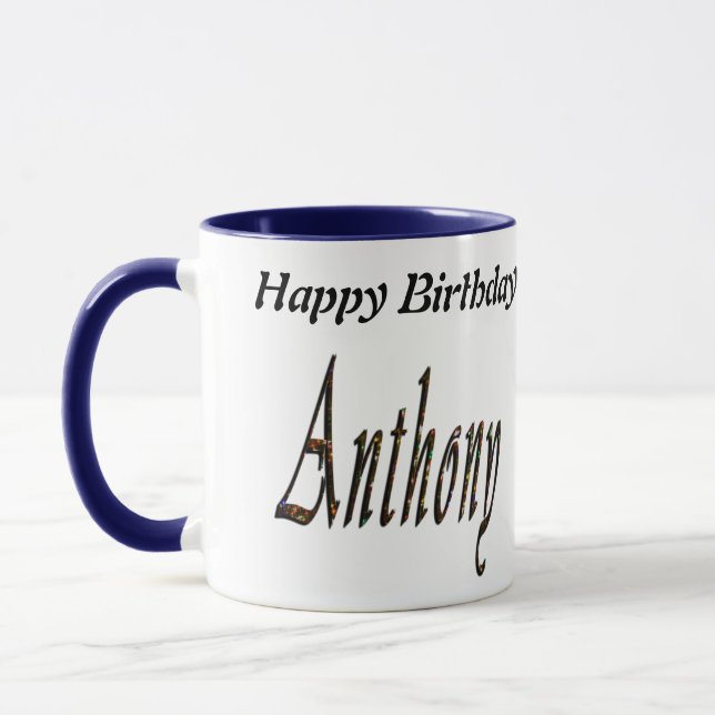Anthony Name Logo, Mug (Left)