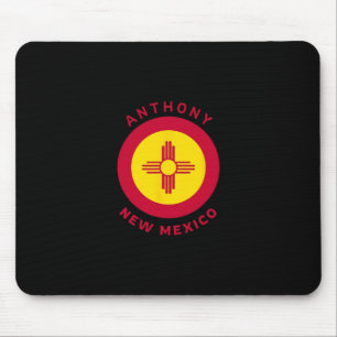 Anthony New Mexico Nm Flag Zia Vacation Souvenir Mouse Mat