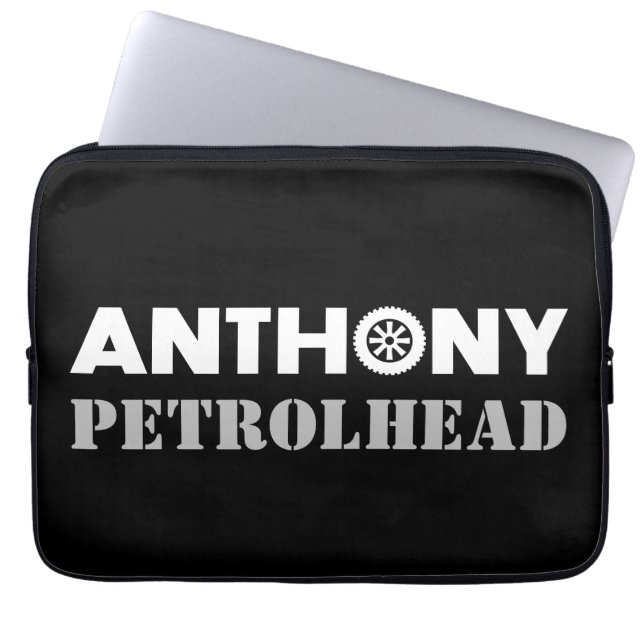 Anthony Petrol Head Laptop Sleeve (Front)