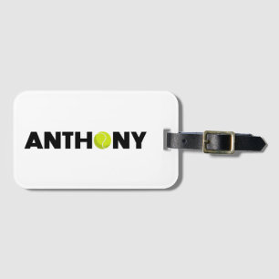 Anthony Tennis Luggage Tag