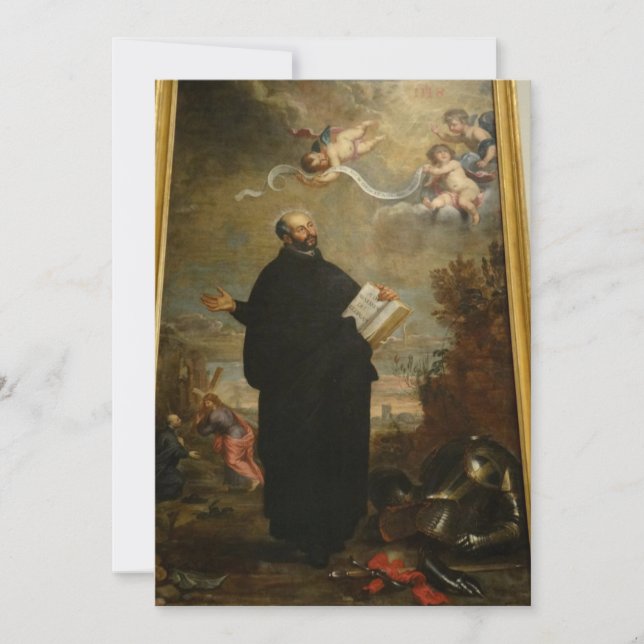 Anthony van Dyck - Saint Ignatius of Loyola Invitation (Front)