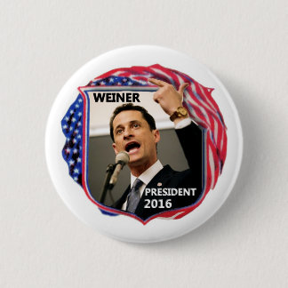 Anthony Weiner for President 2016 6 Cm Round Badge