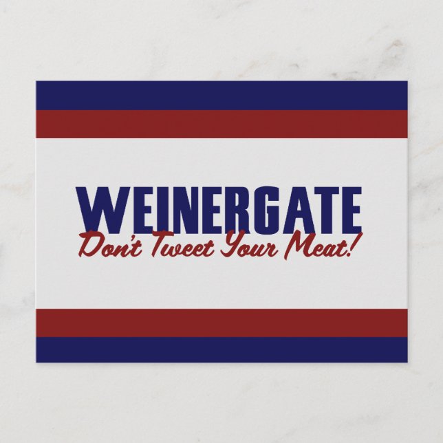 Anthony  Weiner Postcard (Front)