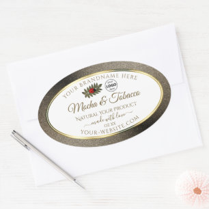 Anthracite White Product Labels Ladybug with Logo