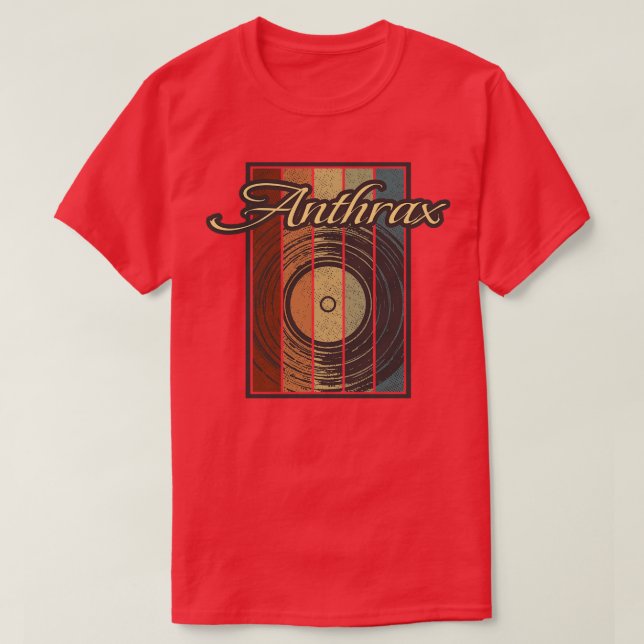 Anthrax Vynil Silhouette T-Shirt (Design Front)