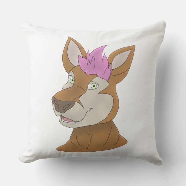 Anthro deer face cushion (Front)