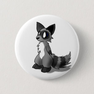 Anthro Racoon Button