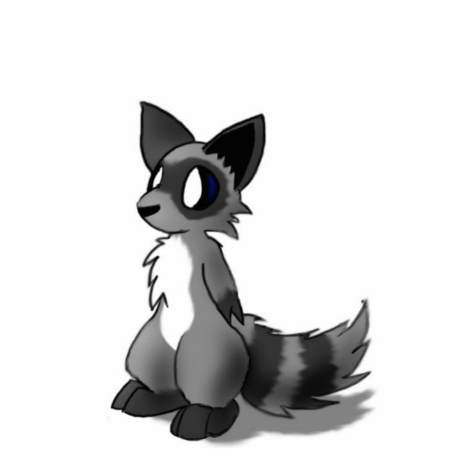 Anthro Racoon Sculpture Standing Photo Sculpture (Front)