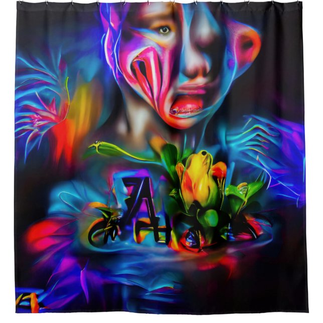 Anthrophobia 2 shower curtain (Front)