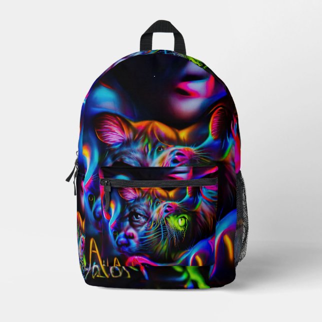 Anthrophobia  printed backpack (Front)