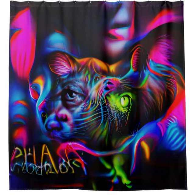 Anthrophobia  shower curtain (Front)