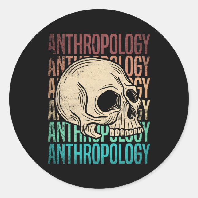 Anthropology Anthropologist Classic Round Sticker (Front)