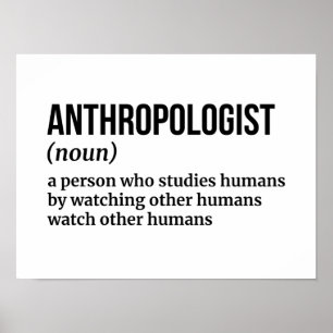 Anthropology Expert - Funny Definition Poster