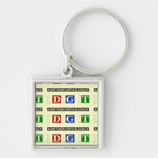 Anthropology I Dig It Key Ring (Front)