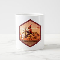 Anthropomorphic Anteater Riding an Antique Bicycle