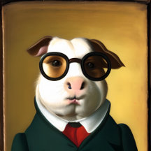 Anthropomorphic Aristocratic Guinea Pig 