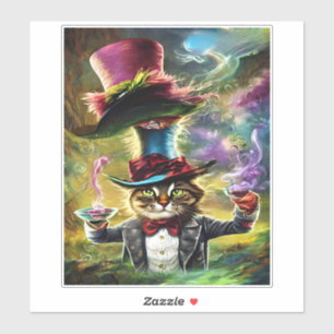 anthropomorphic Cat Mad Hatter Fantasy Fairytale
