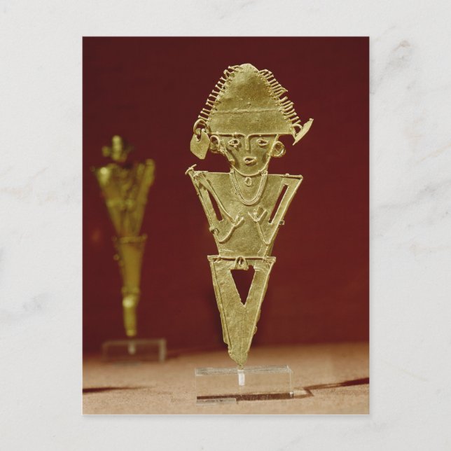 Anthropomorphic figure of a warrior postcard (Front)