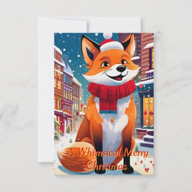 Anthropomorphic fox invitation (Front)