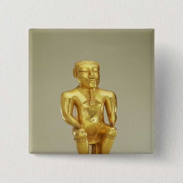 Anthropomorphic lime flask 15 cm square badge (Front)