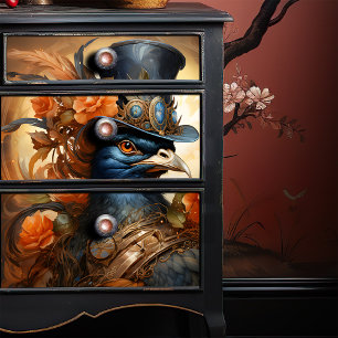 Anthropomorphic Steampunk Pigeon Victorian Top Hat Tissue Paper