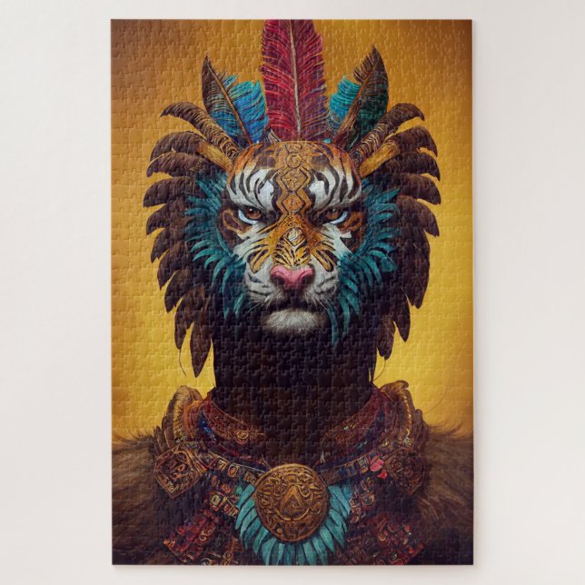 Anthropomorphic Tiger Puzzle (Vertical)
