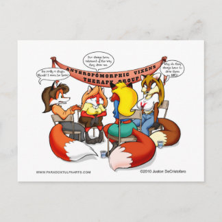 Anthropomorphic Vixen Therapy Postcards