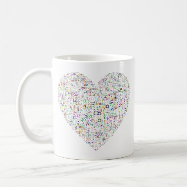 Anthropomorphized Animals Cartoon Couple Coffee Mug (Left)