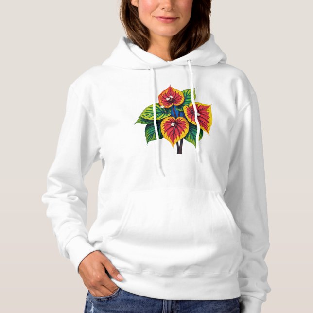 anthurium art van gogh style hoodie (Front)