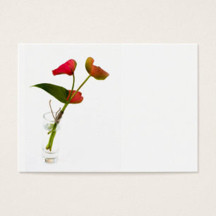 Anthurium flower in glass