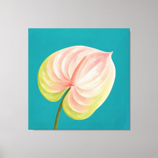 anthurium painting canvas print (Front)