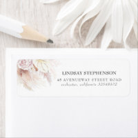 Anthuriums and Dusty Rose Flowers Pampas Grass
