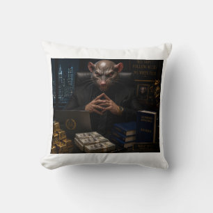 Anti AA Self Made Rat Throw Pillow