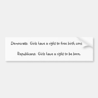 Anti abortion bumper sticker