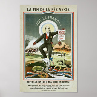 Anti-Absinthe Propaganda  Poster