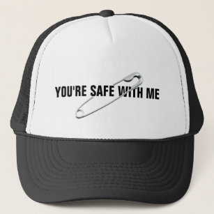 Anti-Abuse Anti-Bullying Safety Pin Trucker Hat