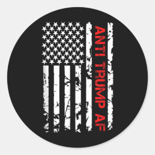 Anti Af Trump, Impeach Trump Classic Round Sticker