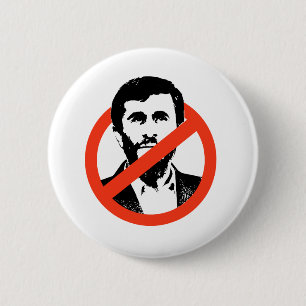 ANTI-AHMADINEJAD 6 CM ROUND BADGE