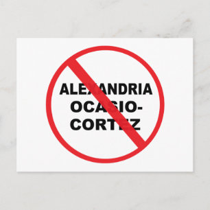 Anti Alexandria Ocasio-Cortez Postcard